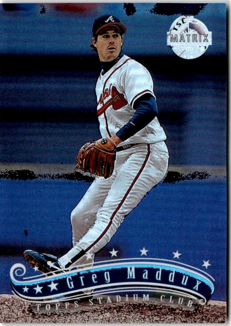 1997 Topps Stadium Club Baseball Matrix Greg Maddux #196