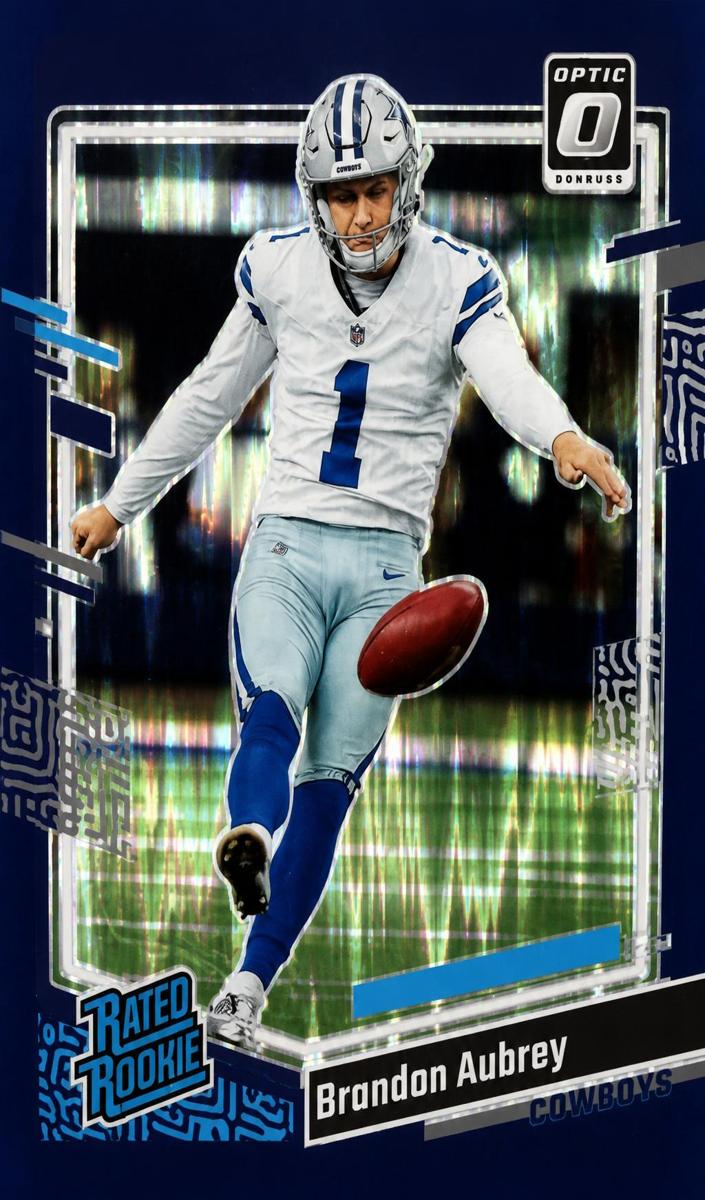 2023 Donruss Optic Football Purple Brandon Aubrey #226 PSA 9