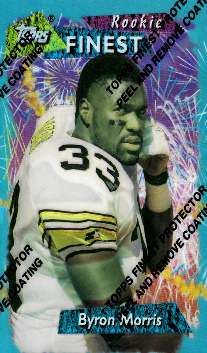 1995 Topps Finest Football Refractor Byron Morris #37