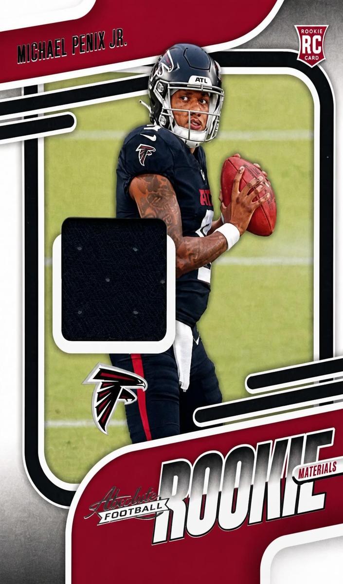 2024 Panini Absolute Football Michael Penix Jr. #ARM-MPJ CGC 8