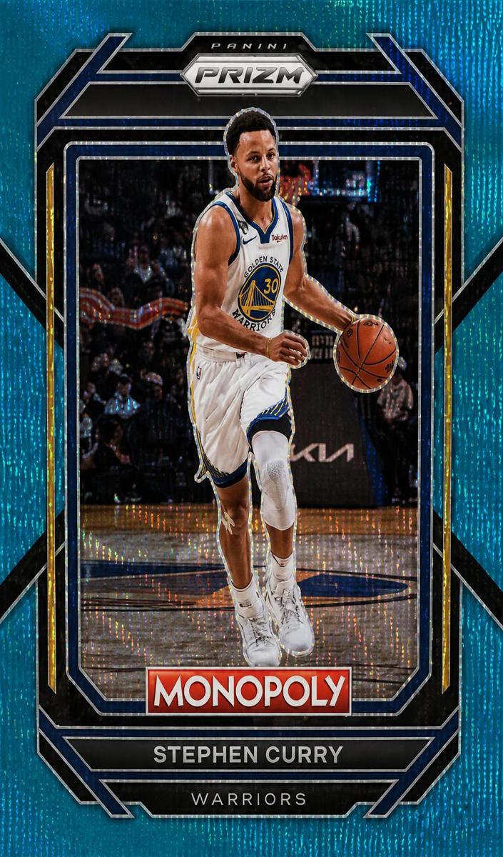 2022 Panini Prizm Monopoly Basketball Teal Wave Stephen Curry #28