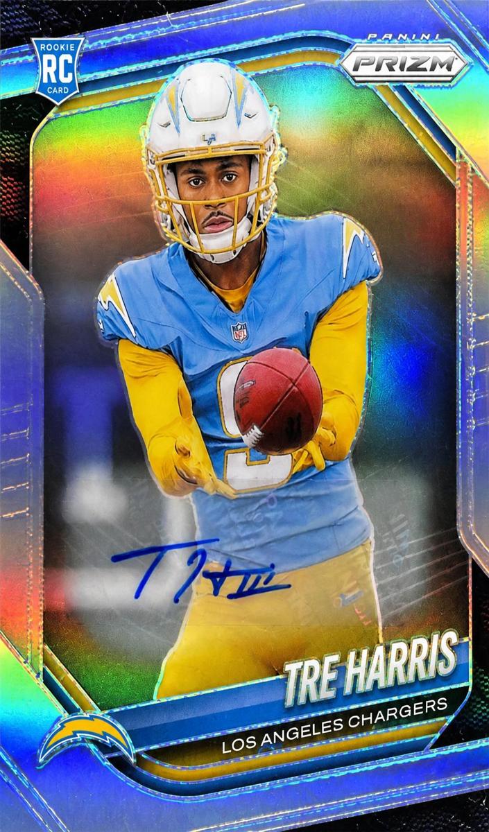 2025 Panini Prizm Football Silver Tre Harris #371 PSA 9