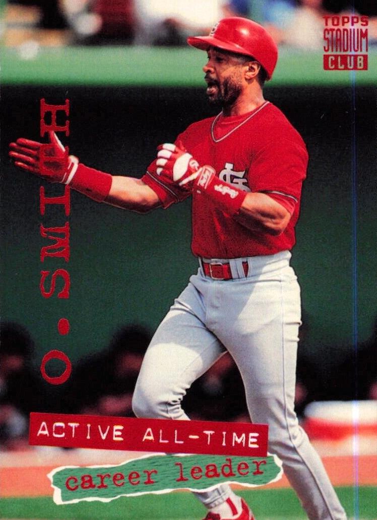 1994 Topps Stadium Club Baseball Ozzie Smith #541