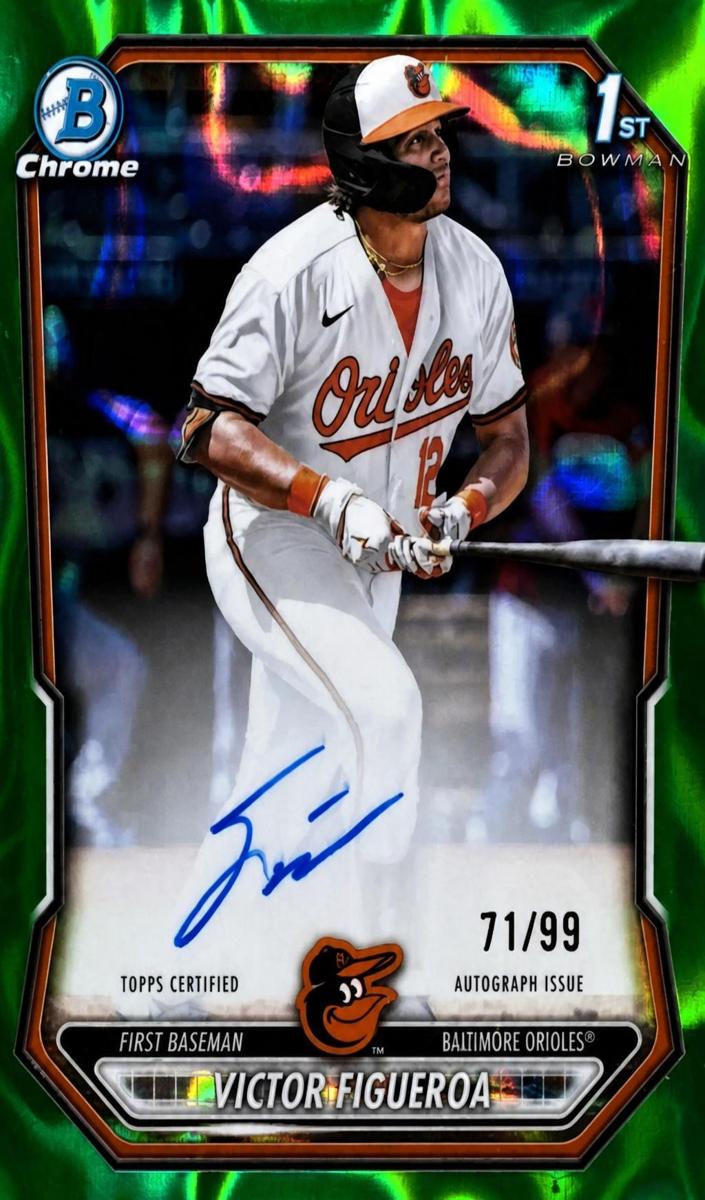 2026 Bowman Baseball Green Lava Refractor Victor Figueroa #CPA-VF