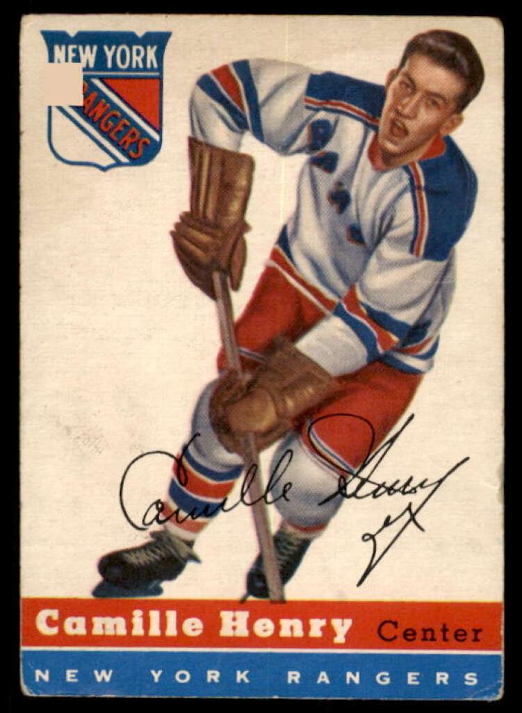 1954 Topps Hockey Camille Henry #32