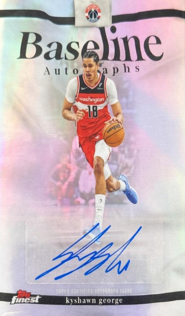 2025 Topps Finest Basketball Refractor Kyshawn George #BA-KG