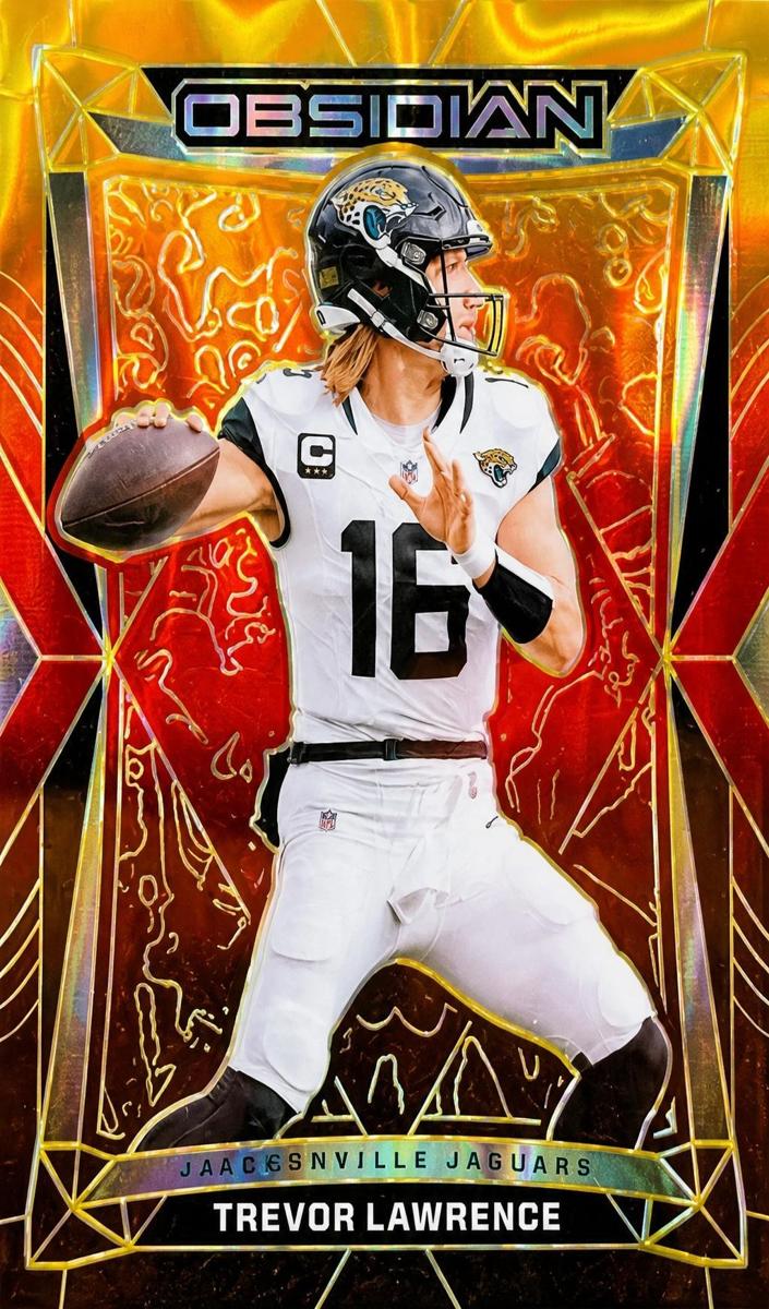 2024 Panini Obsidian Football Molten FOTL Trevor Lawrence #89 PSA 10