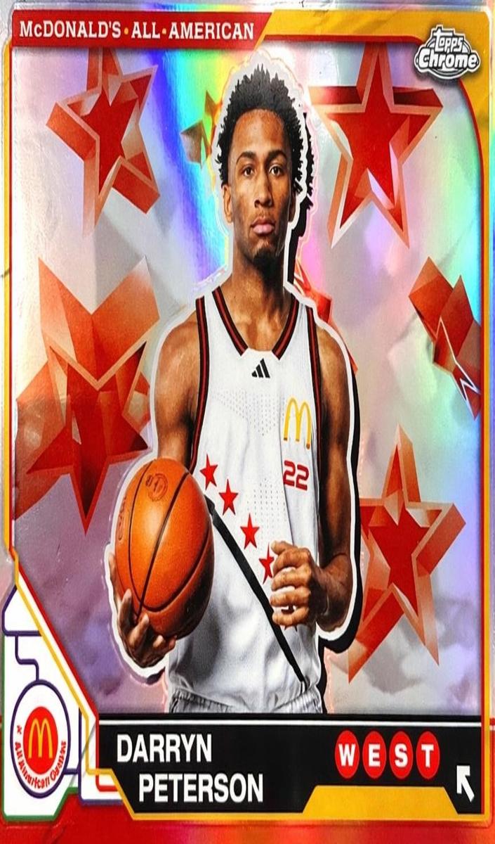 2025 Topps Chrome McDonald's All American Basketball Refractor Darryn Peterson #50