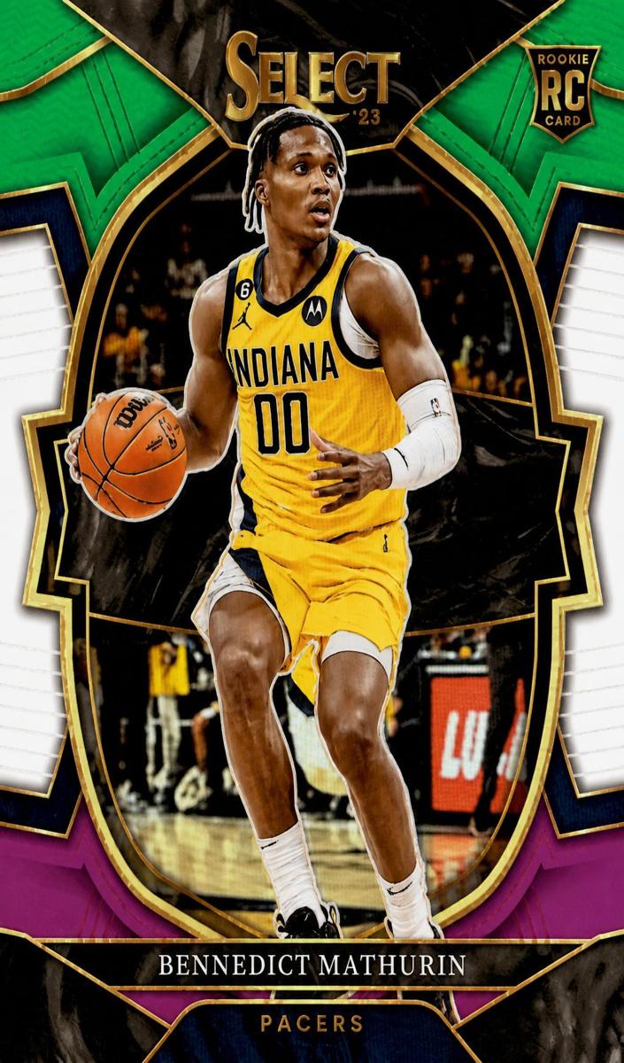 2022 Panini Select Basketball Green White Purple Bennedict Mathurin #79