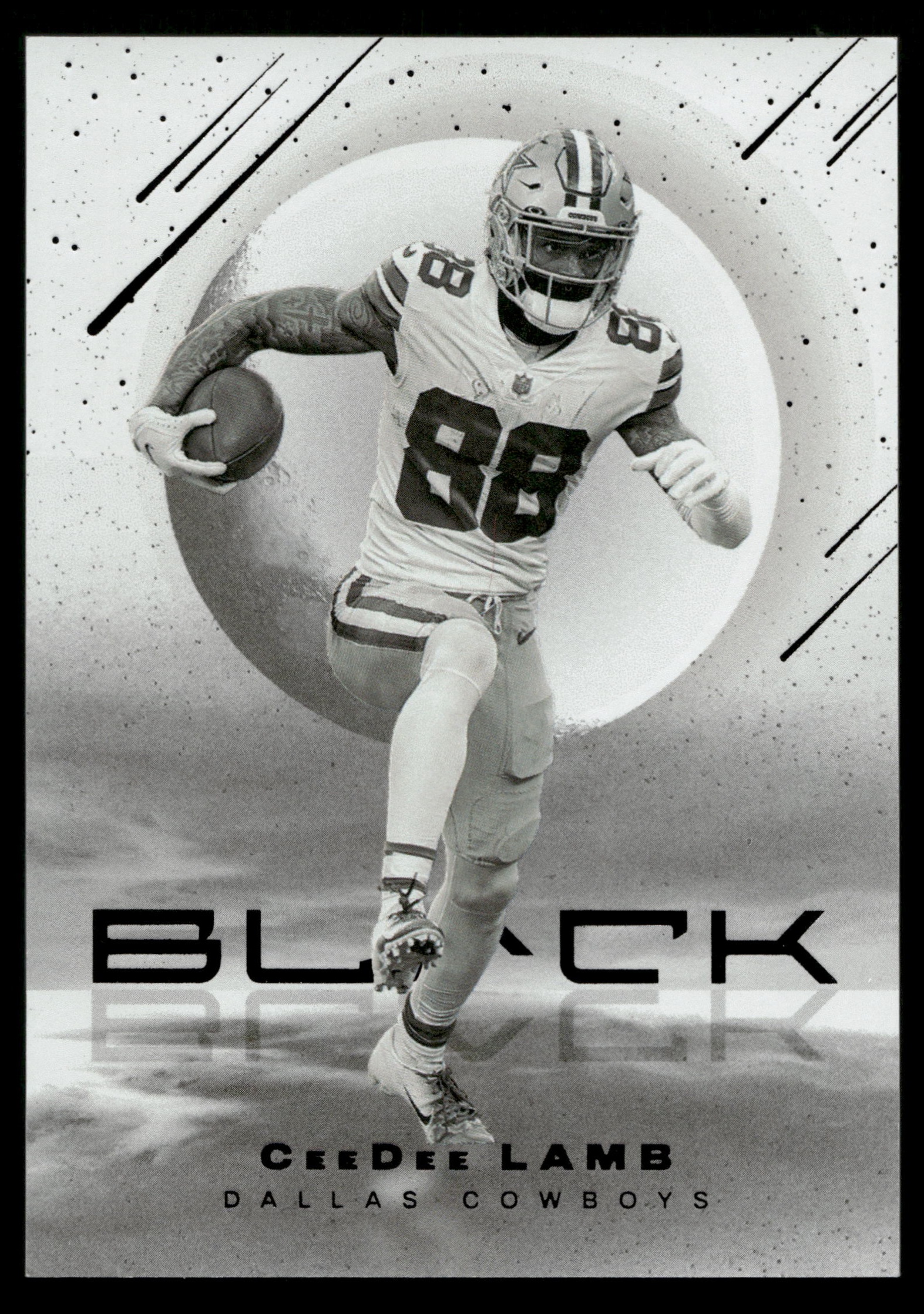 2022 Panini Black Football CeeDee Lamb #WN-20 PSA 8