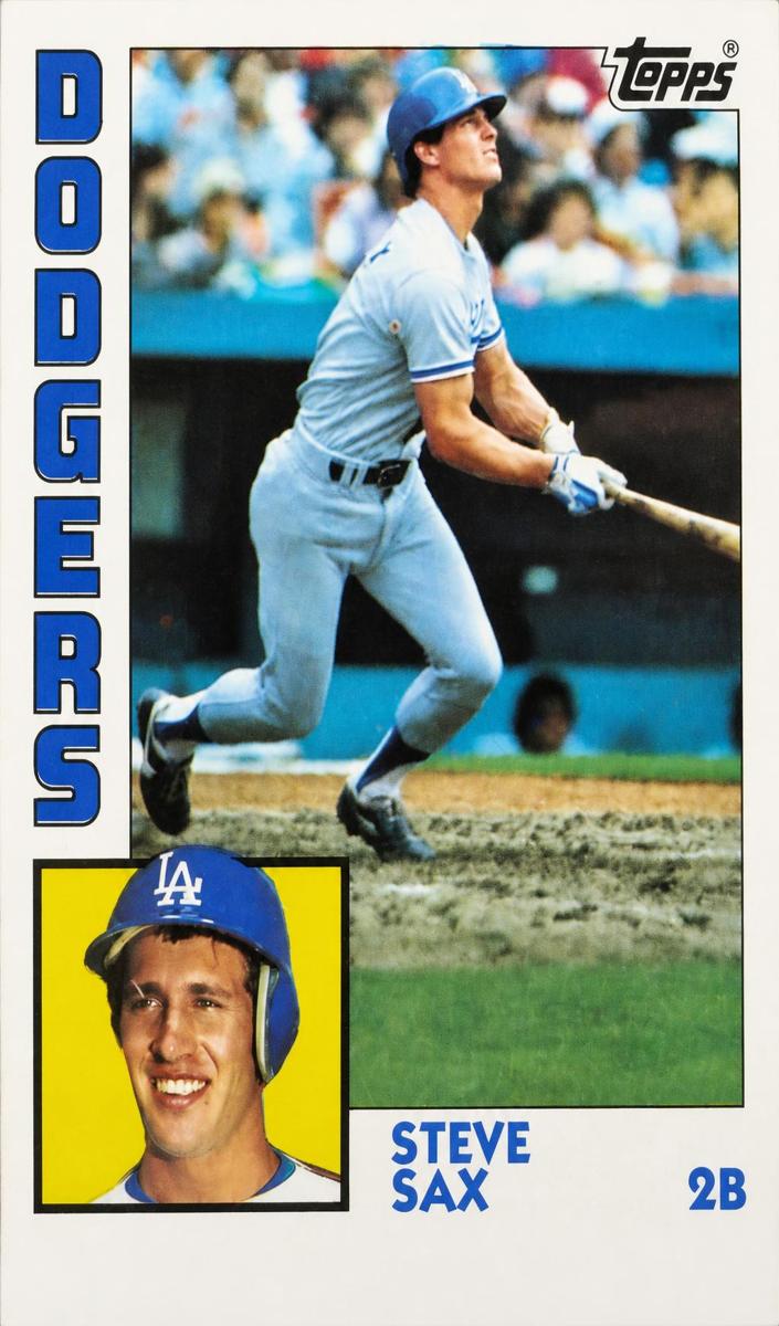 1984 Topps Baseball Steve Sax #610