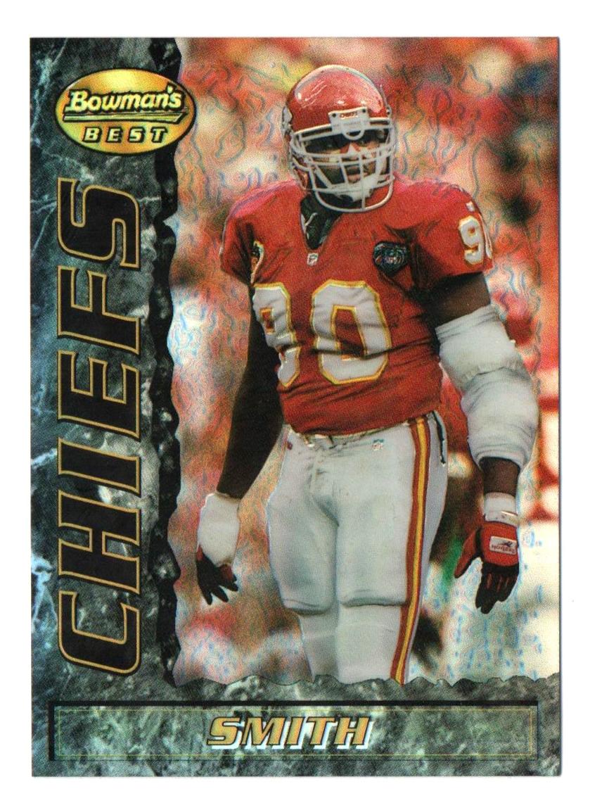 1995 Bowman's Best Football Refractor Neil Smith #77