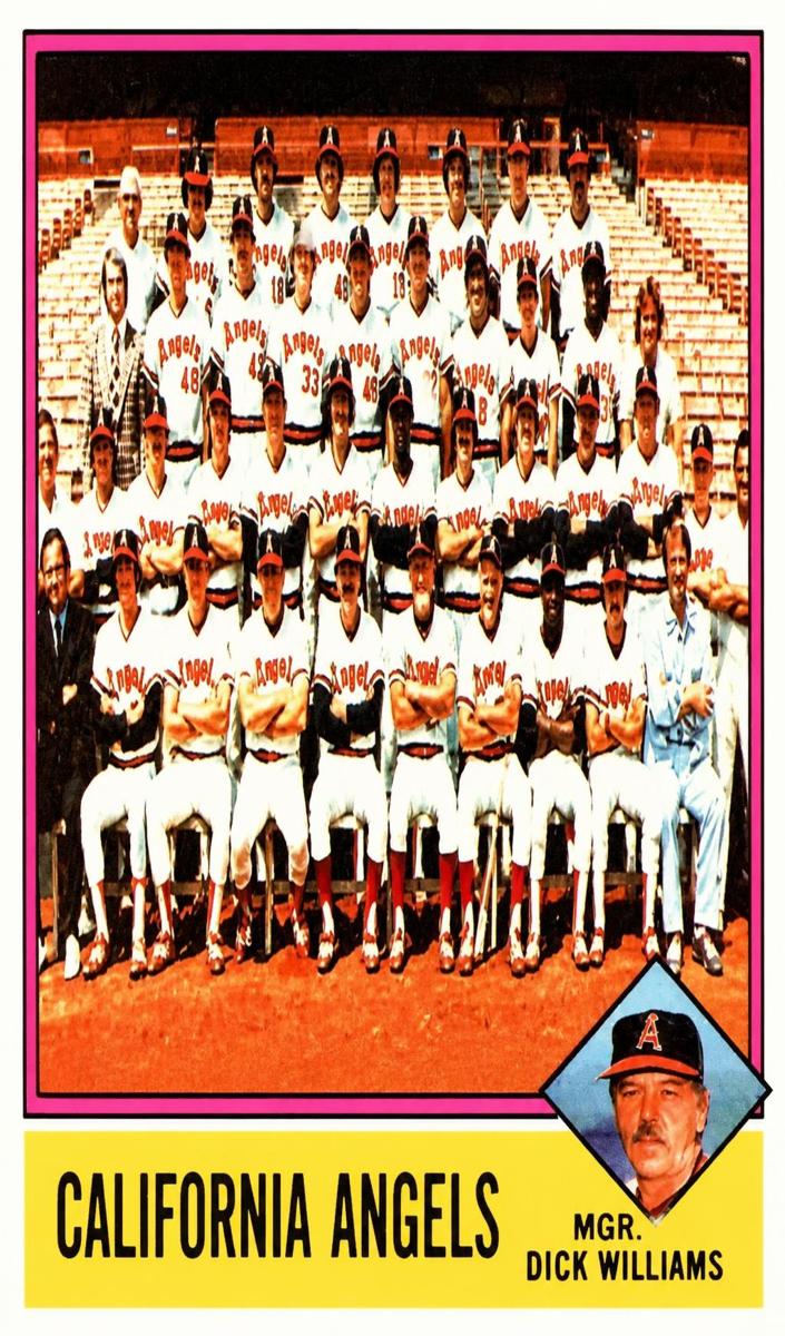 1976 Topps Baseball California Angels #304 PSA 8.5