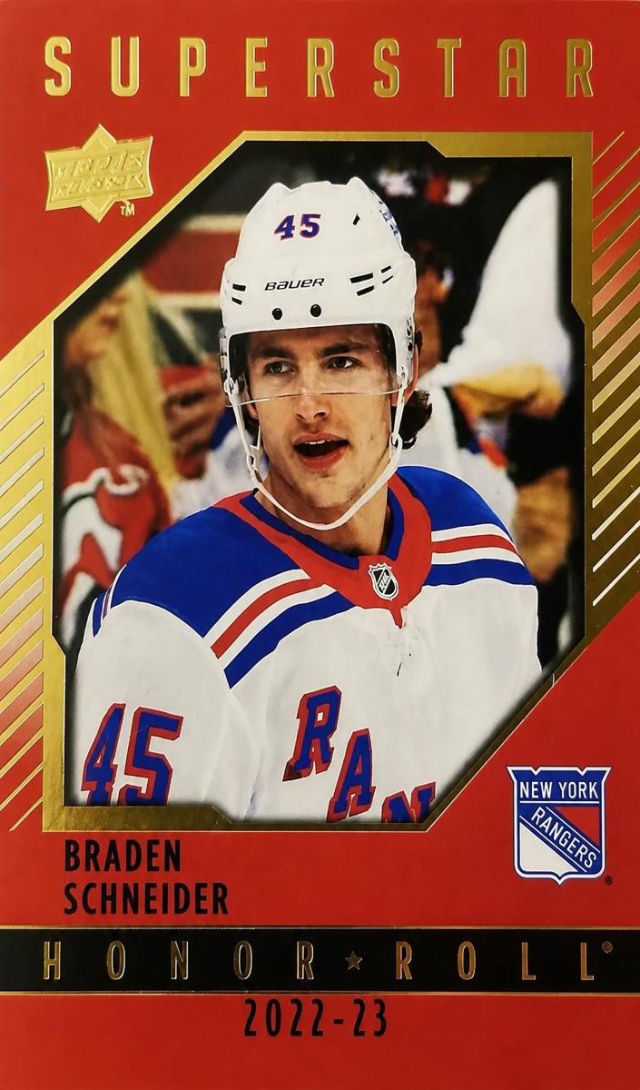 2022 Upper Deck Hockey Red Rainbow Braden Schneider #HR-38