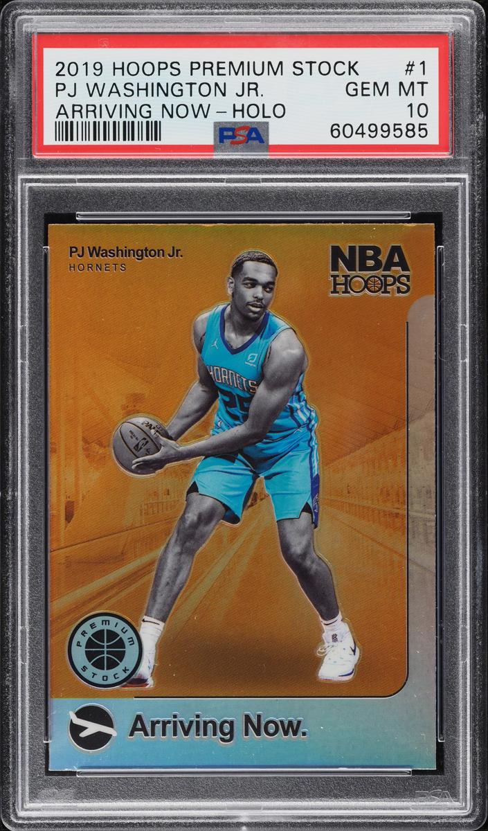 2019 Panini Hoops Premium Stock Basketball Holo PJ Washington Jr. #1 PSA 8.5