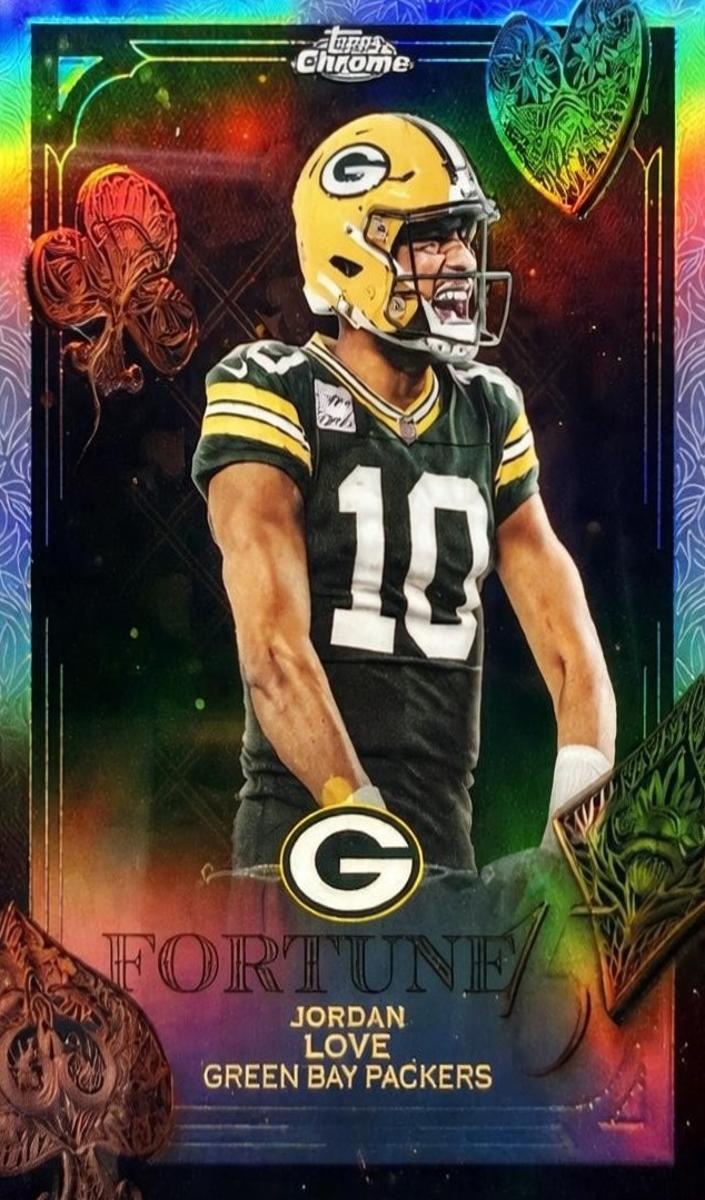 2025 Topps Chrome Football Refractor Jordan Love #F15-17