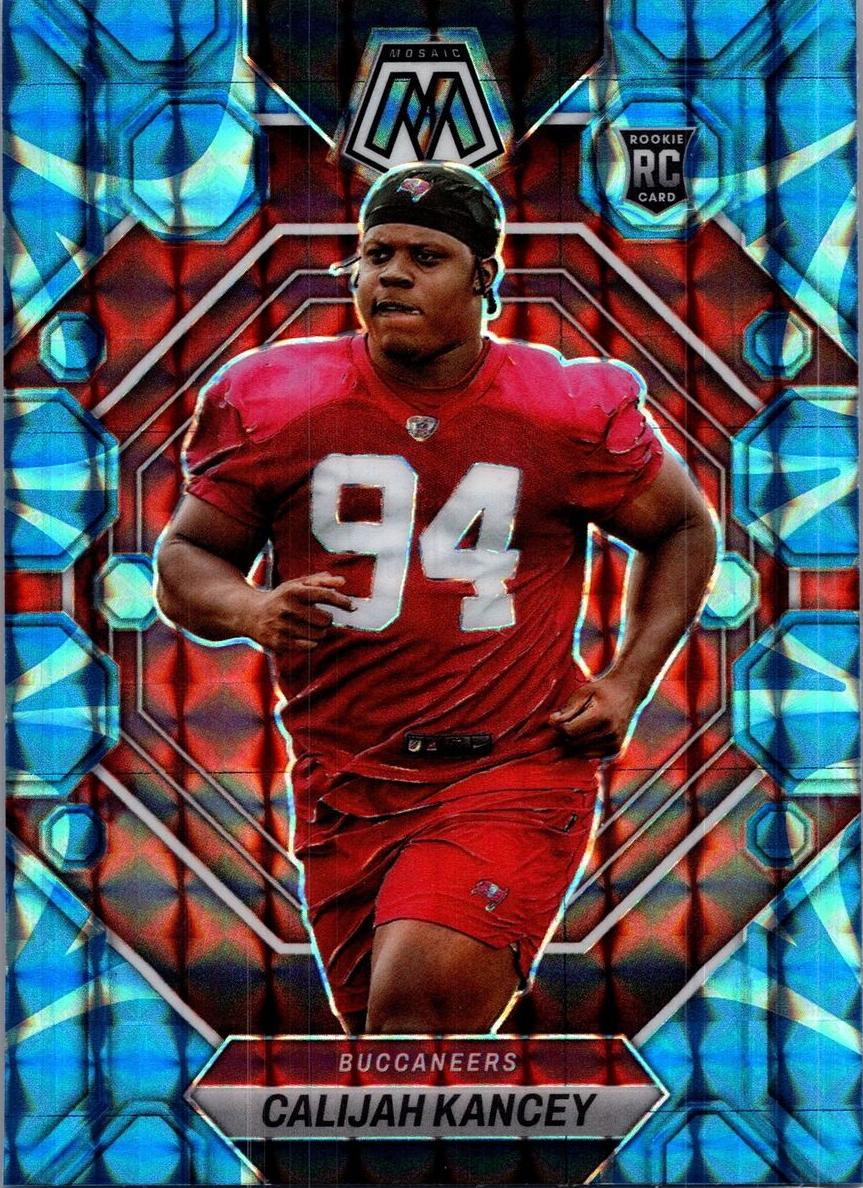 2023 Panini Mosaic Football Reactive Blue Calijah Kancey #293