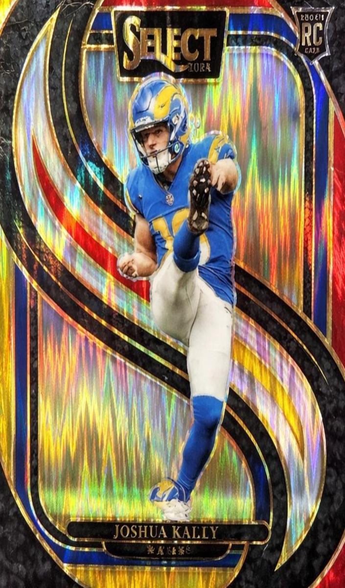 2024 Panini Select Football Red and Yellow Shock Joshua Karty #164