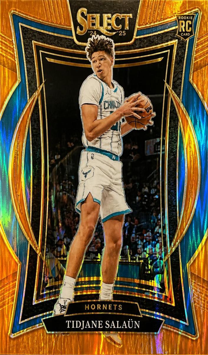 2024 Panini Select Basketball Orange Flash Tidjane Salaun #95