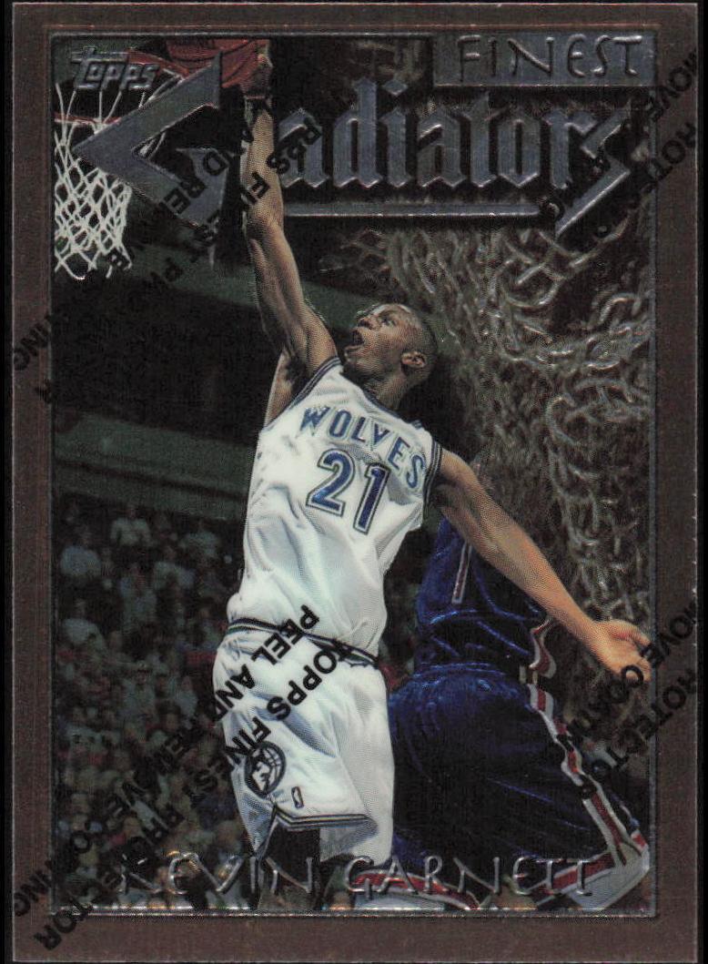 1996 Topps Finest Basketball Kevin Garnett #66