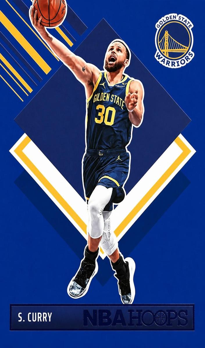 2024 Panini Hoops Basketball Blue Stephen Curry #282