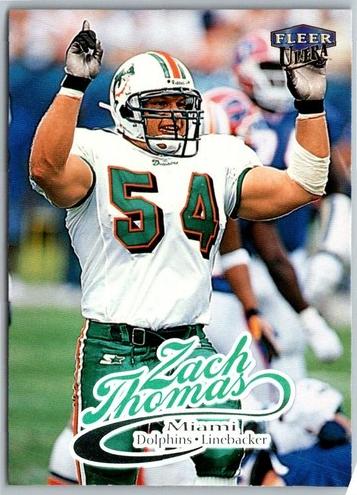 1999 Fleer Ultra Football Zach Thomas #194