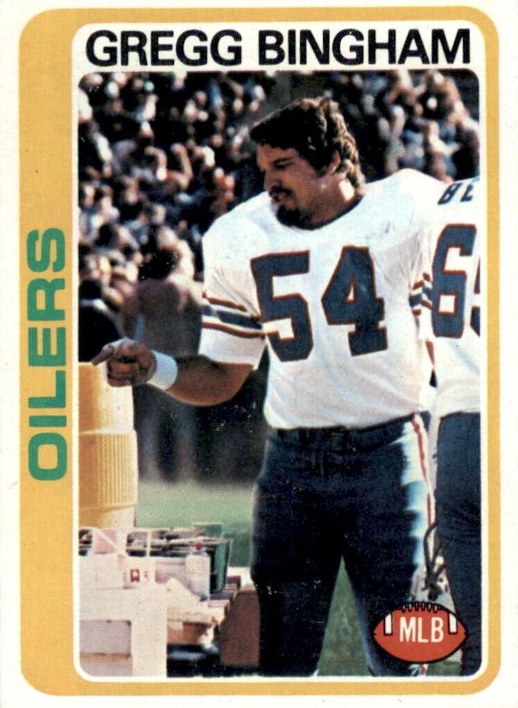 1978 Topps Football Gregg Bingham #224