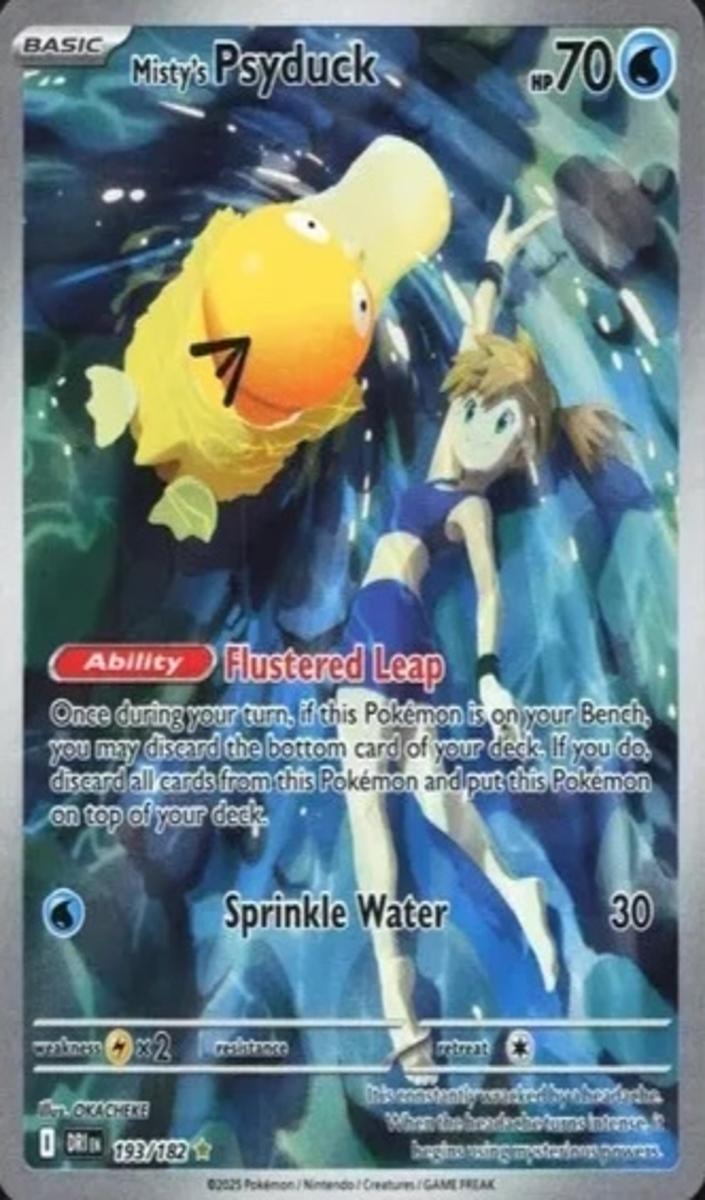 2025 Pokemon Scarlet & Violet Destined Rivals Misty's Psyduck #193 PSA 10
