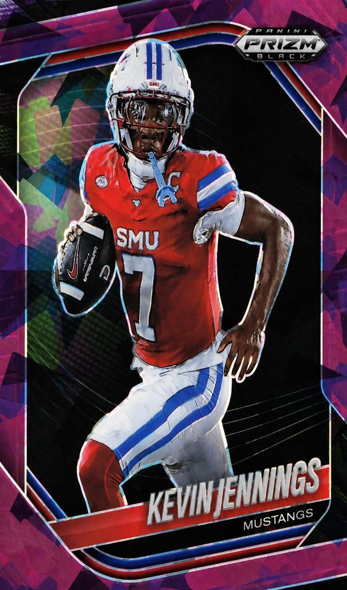 2025 Panini Prizm Black Football Purple Ice Kevin Jennings #171