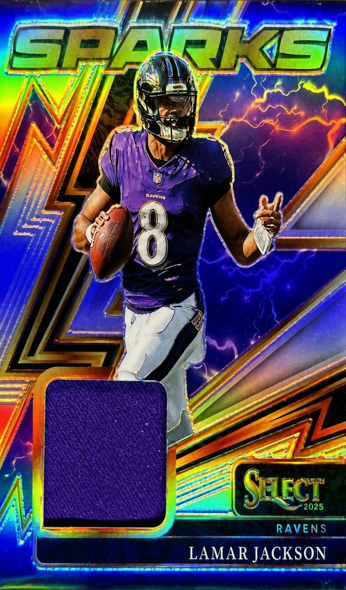 2025 Panini Select Football Lamar Jackson #SPK-LJN