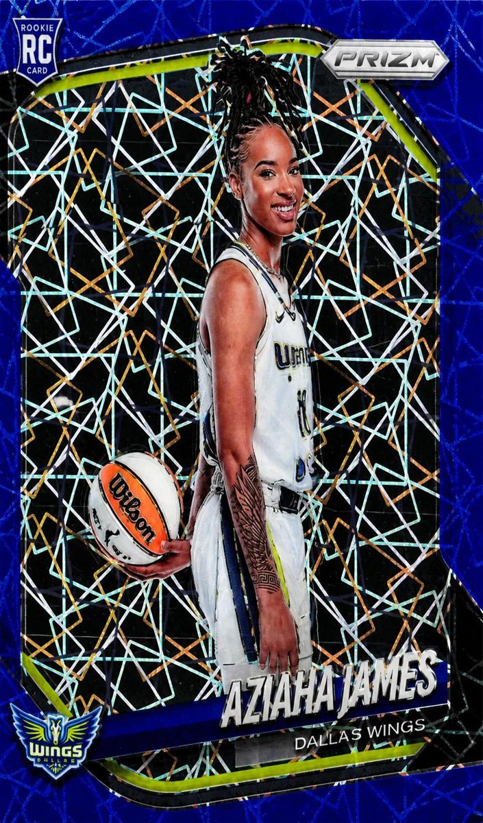2025 Panini Prizm WNBA Basketball Blue Velocity Aziaha James #141
