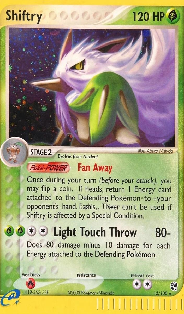 2003 Pokemon EX Sandstorm Shiftry #12 PSA 9