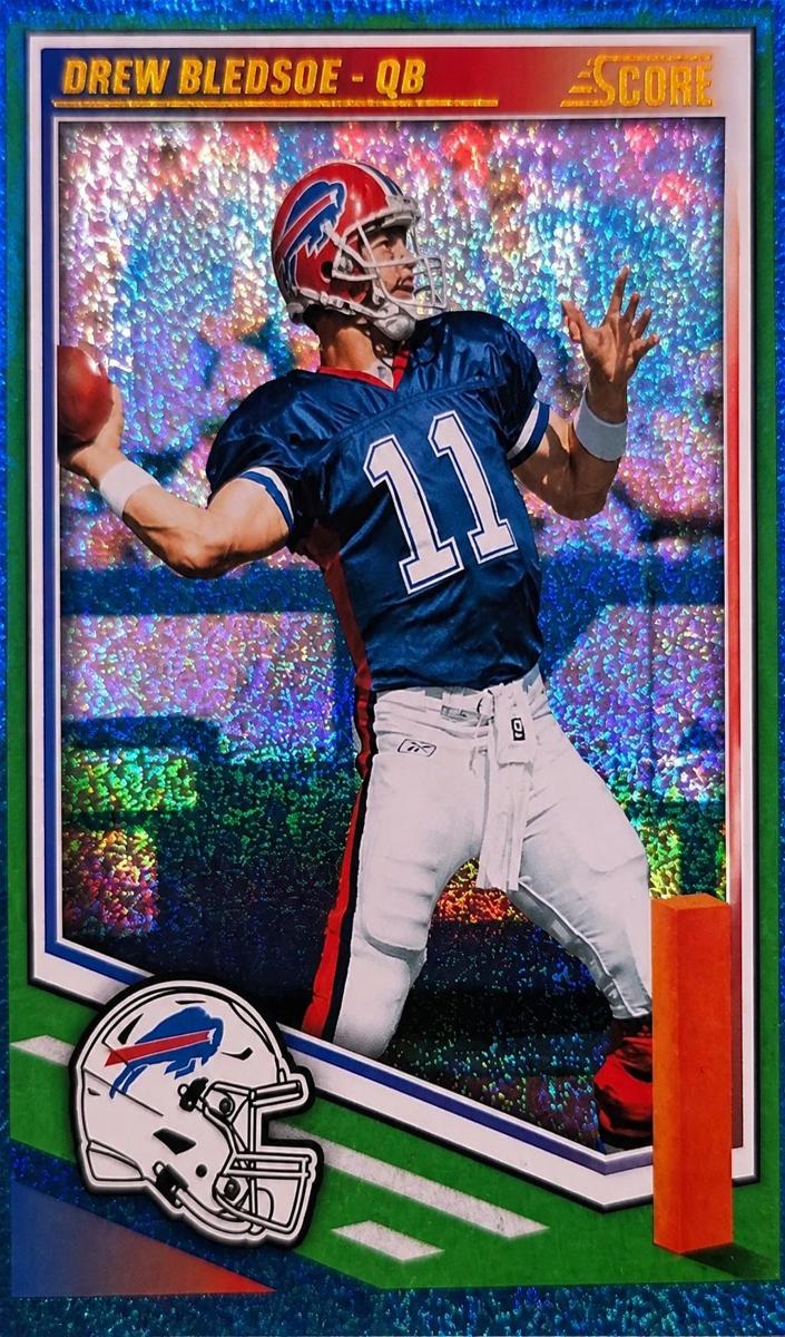 2025 Panini Score Football Dots Blue Drew Bledsoe #37