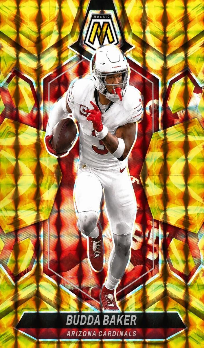 2024 Panini Mosaic Football Reactive Yellow Budda Baker #7
