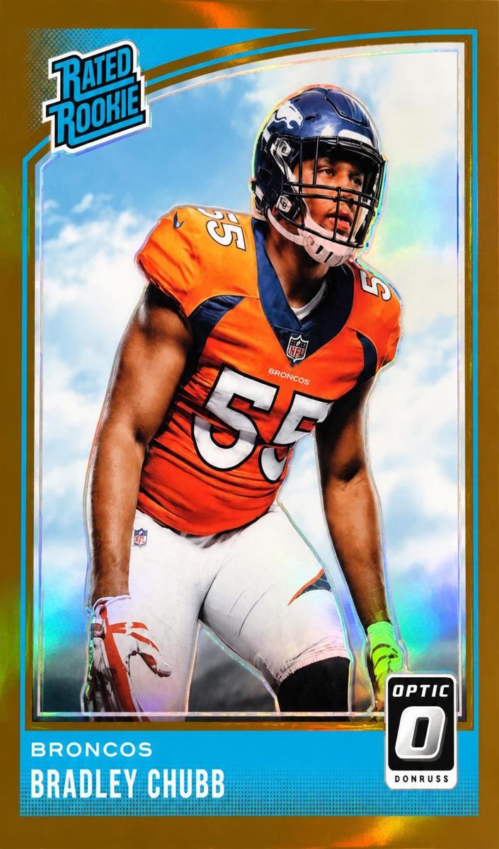 2018 Donruss Optic Football Bronze Bradley Chubb #169 PSA 9