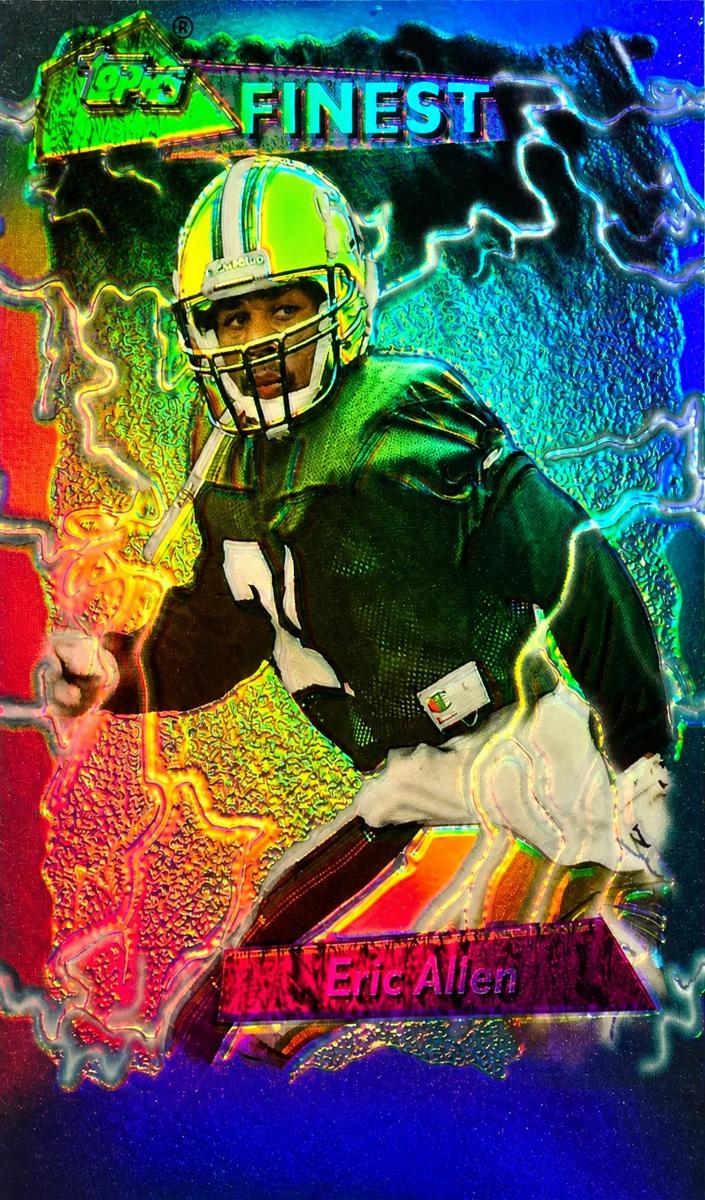 1995 Topps Finest Football Refractor Eric Allen #210