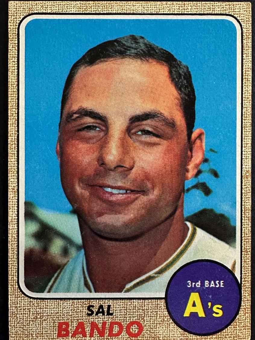 1968 Topps Baseball Sal Bando #146 PSA 8.5