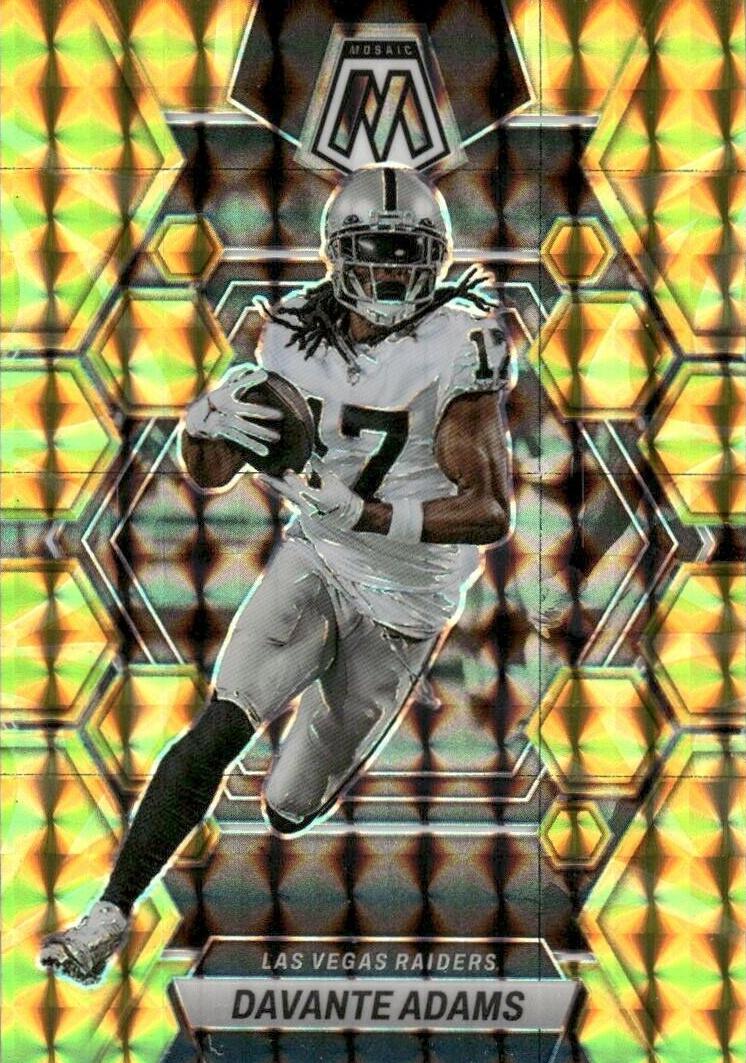 2023 Panini Mosaic Football Reactive Yellow Davante Adams #120
