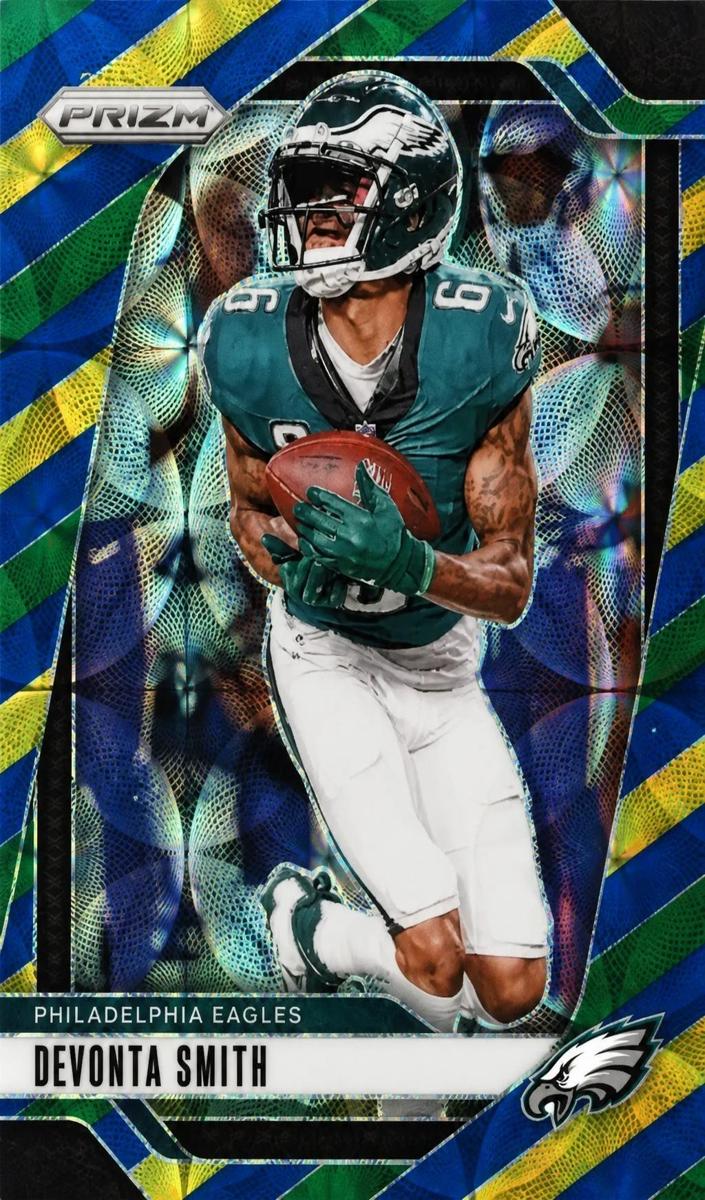 2024 Panini Prizm Football Choice Blue Yellow and Green DeVonta Smith #234