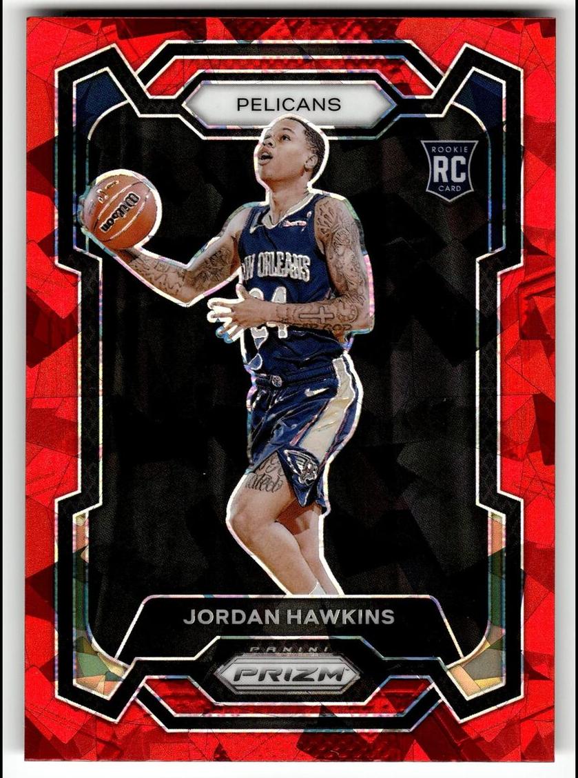 2023 Panini Prizm Basketball Red Ice Jordan Hawkins #130 PSA 9