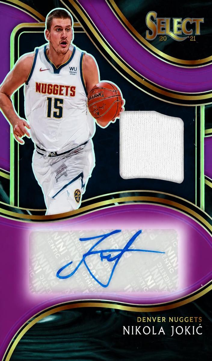 2020 Panini Select Basketball Purple Prizm Nikola Jokic #AM-NJK