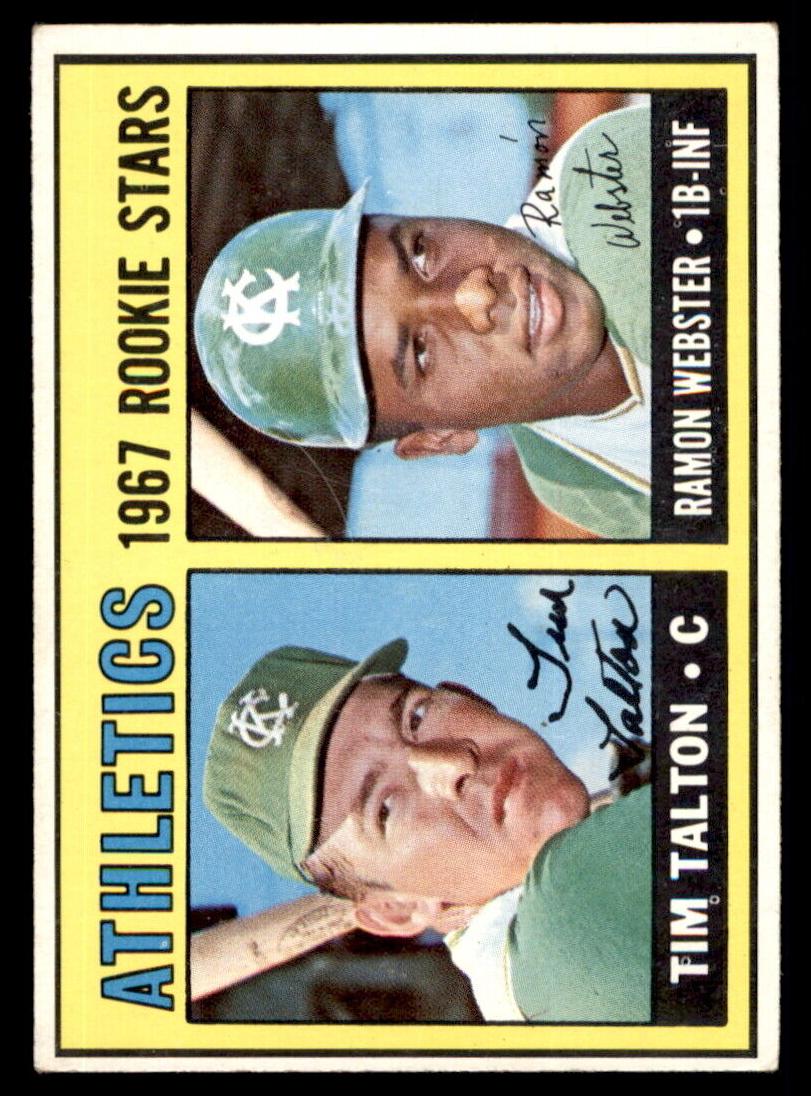 1967 Topps Baseball Athletics Rookies #603 PSA 5