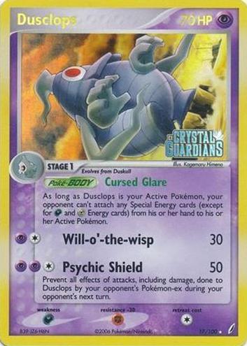2006 Pokemon EX Crystal Guardians Reverse Foil Dusclops #17