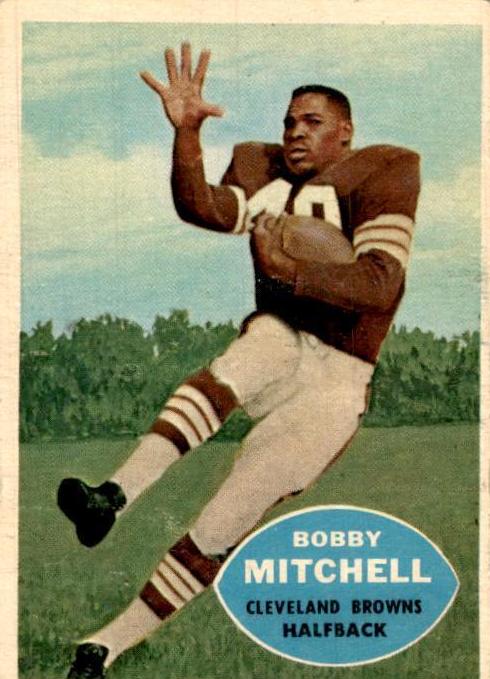 1960 Topps Football Bobby Mitchell #25 PSA 8