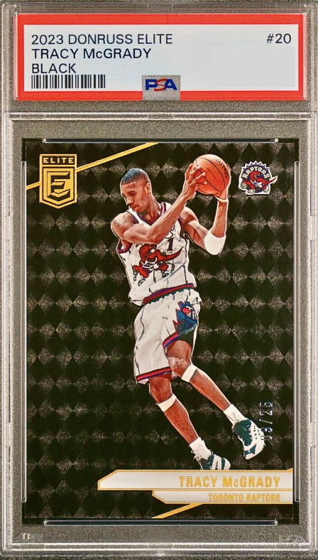 2023 Donruss Elite Basketball Black Tracy McGrady #20 PSA 8