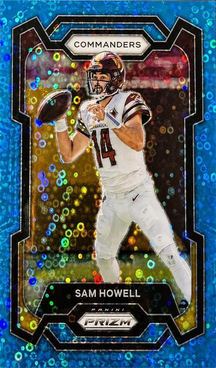 2023 Panini Prizm Football No Huddle Blue Sam Howell #300