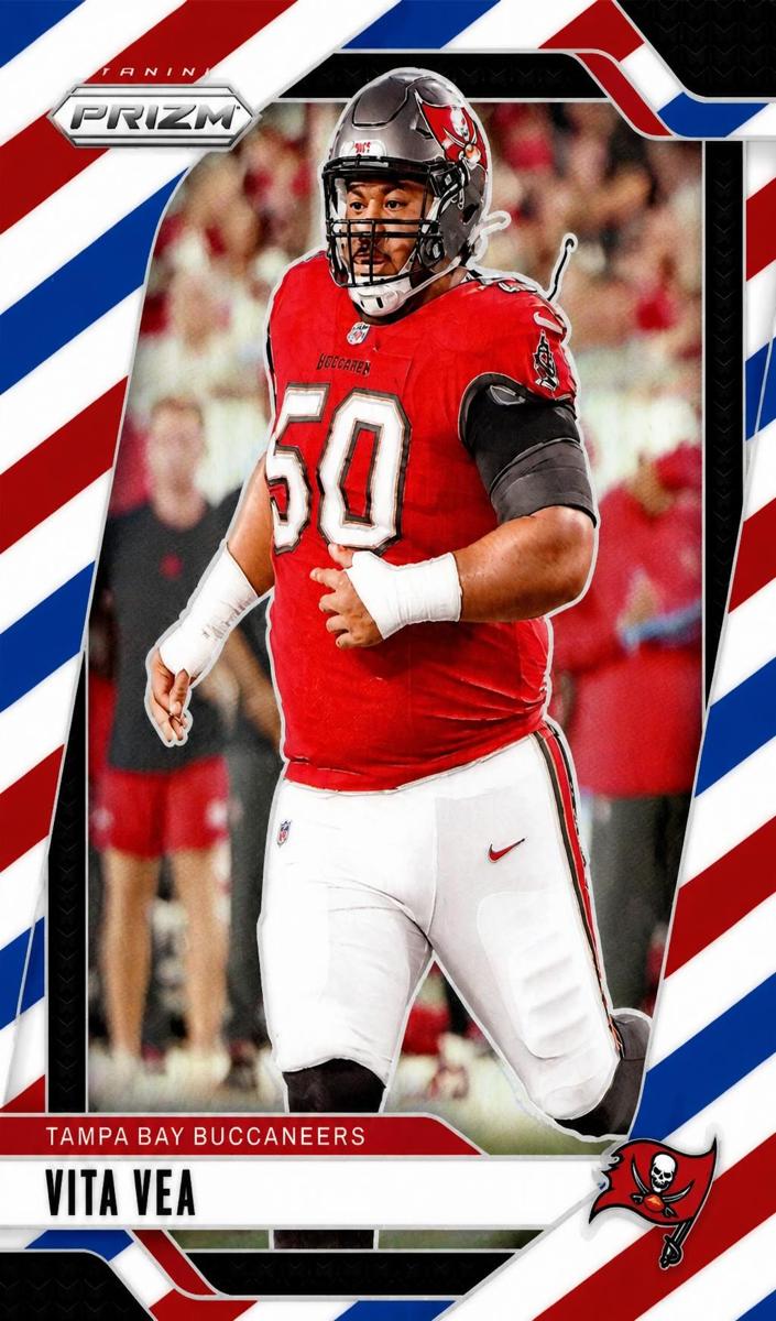 2024 Panini Prizm Football Red White and Blue Vita Vea #273 CGC 10