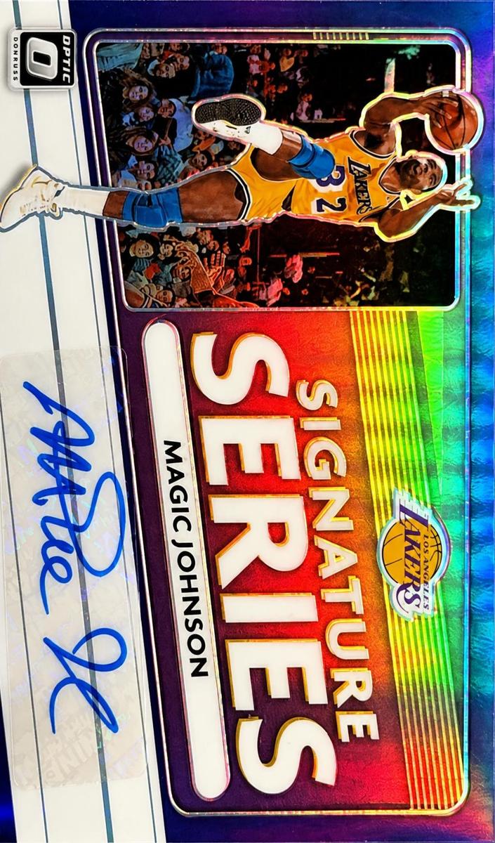 2020 Donruss Optic Basketball Purple Magic Johnson #SS-MJO PSA 9