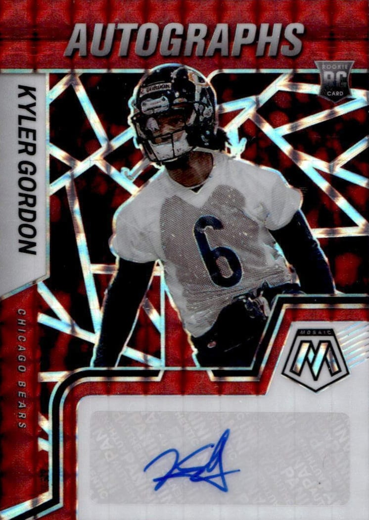 2022 Panini Mosaic Football Red Kyler Gordon #RAM-KG