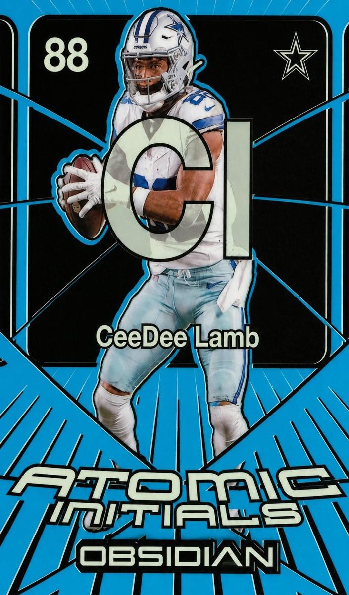 2024 Panini Obsidian Football Blue CeeDee Lamb #3 PSA 10